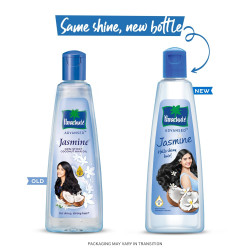 Parachute Advansed Jasmine Coconut Hair Oil With Vitamin-E For Healthy Shiny Hair, Non-sticky, 300ml