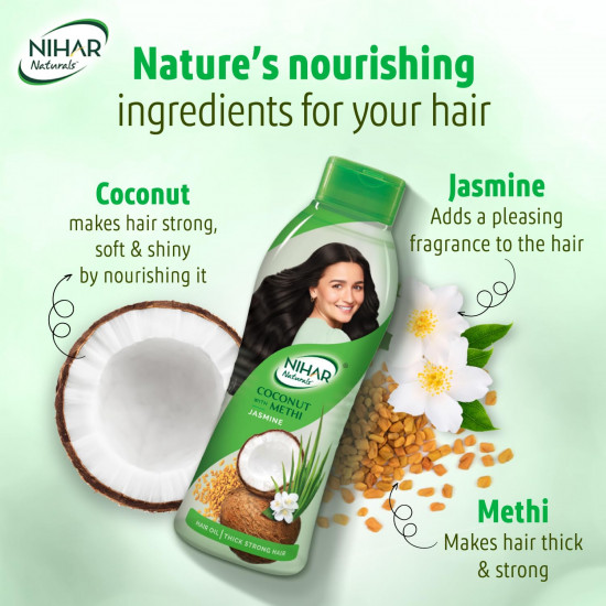 Nihar Naturals Jasmine Hair Oil - 400 ml