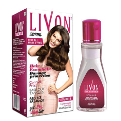 Livon Serum for Frizz-free, Smooth & Glossy Hair - With Argan Oil & Vitamin E