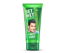 Set Wet Styling Hair Gel for Men - Party Shine, 50gm | Strong Hold, High Shine |For Short to Medium Hair| No Alcohol, No Sulphate