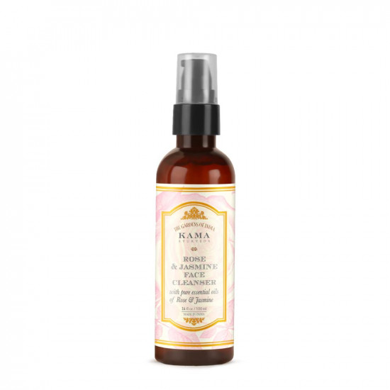 Kama Ayurveda Rose and Jasmine Face Cleanser with the Pure Essential Oils of Rose and Jasmine, 100ml