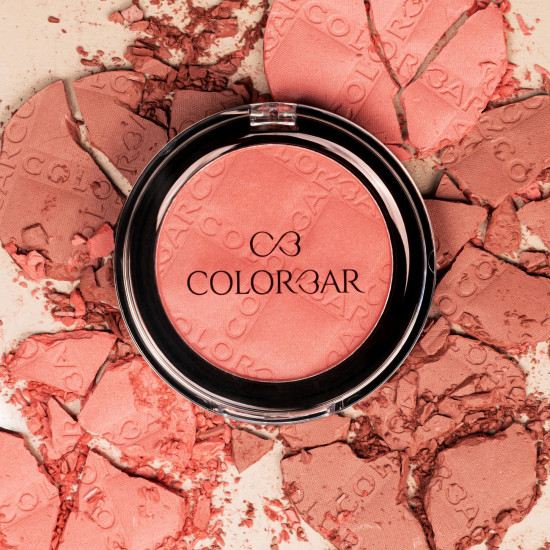 Colorbar Cheekillusion Blush, Coral Craving | Lightweight, silky texture | Highly-buildable and blendable | Powder blush| Suitable for all skin types