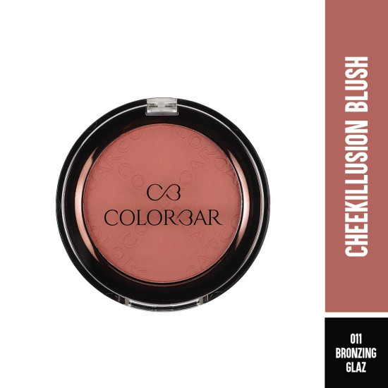 Colorbar Cheekillusion Blush, Bronzing Glaze | Lightweight, silky texture | Highly-buildable and blendable | Powder blush| Suitable for all skin types Colorbar Cheekillusion Blush, Bronzing Glaze | Lightweight, silky texture | Highly-buildable and blendable | Powder blush| Suitable for all skin types