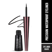 Colorbar Waterproof Opaque Liquid Eyeliner Opaque Finish - Black, 2.5ml |Smudge Proof| Long Lasting| Flexible Applicator.