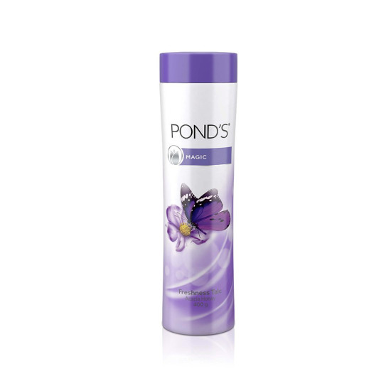 Pond’s Magic, Freshness Talcum Powder, 400g, with Acacia, Honey Fragrance, Long-lasting Fragrance, Cooling Fresh Talc for Face & Body, For Men & Women