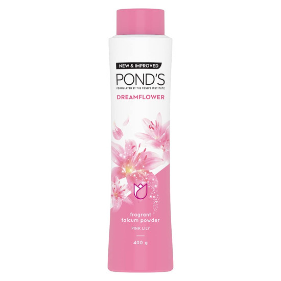 POND'S Dreamflower Fragrant Talcum Powder, Pink Lily, Pack Of 400 G