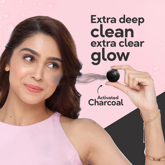 Pond's Pure Detox Anti-Pollution Purity Face Wash With Activated Charcoal Deep Cleans Impurities Dirt And Pollution For 2X Brighter Glowing Skin,50 g