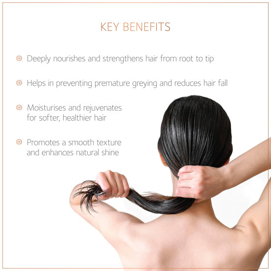 SoulTree Revitalising Hair Oil with Amla & Brahmi – 120ml | For Darker, Thicker Hair, Nourishes & Strengthens, Enhances Shine | Natural, Chemical-Free Formula for Men & Women