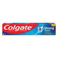 Colgate Strong Teeth, 100g, India’s No: 1 Toothpaste Brand, Calcium-boost for 2X Stronger Teeth, Prevents cavities, Whitens Teeth, Freshens Breath