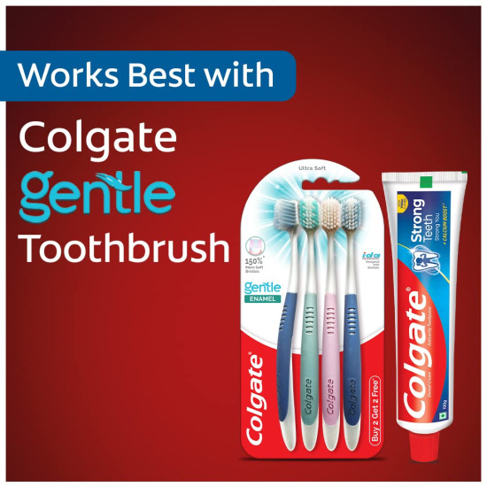 Colgate Strong Teeth, 150g, India’s No: 1 Toothpaste Brand, Calcium-boost for 2X Stronger Teeth, Prevents cavities, Whitens Teeth, Freshens Breath