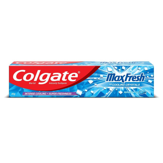 Colgate Maxfresh 80g Dental Hygiene Toothpaste Peppermint Ice (Blue Gel)