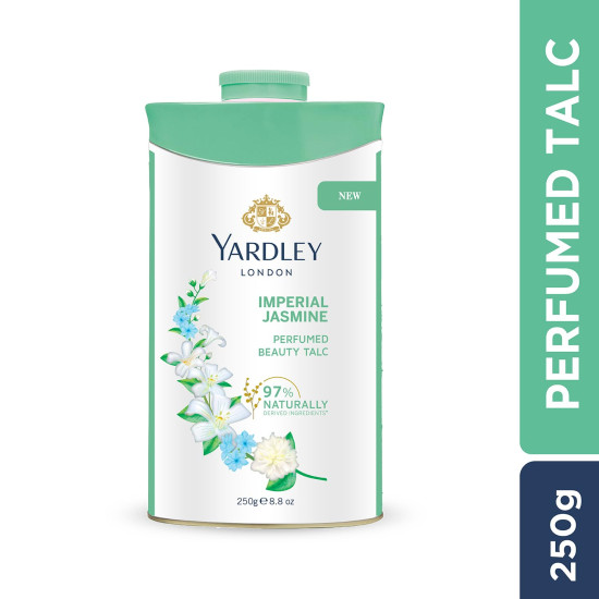 Yardley London Imperial Jasmine Perfumed Talc| Fragrant Beauty Talc for Women| Smooth Texture| 250g