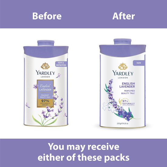 Yardley London English Lavender Perfumed Talc for Women, 250g