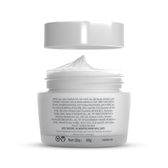 Lotus Herbals Whiteglow Skin Whitening & Brightening Nourishing Night Creme 60g
