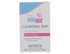 Sebamed Baby Cleansing Bar 100g|Ph 5.5 | With Panthenol|No tears & Soap Free bar| For Delicate skin