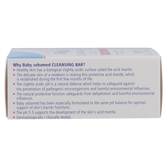 Sebamed Baby Cleansing Bar 100g|Ph 5.5 | With Panthenol|No tears & Soap Free bar| For Delicate skin