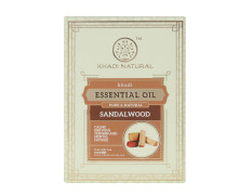 Khadi Natural Sandalwood Essential Oil | Pure & Natural Essential Oil | Essential Oil for Calming Nervous Tension | Ayurvedic Essential Oil | 15 ml