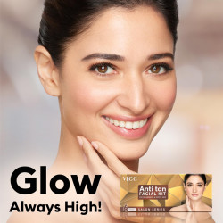 VLCC Salon Series Anti Tan Facial Kit ( 6 Facials ) - 300g - At Home Anti-Tan Facial Kit | Fights Sun Tan, Uneven Skin Tone | Refines and Brightens Skin Tone For Glowing Complexion