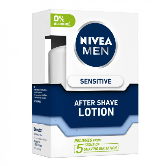 NIVEA MEN Shaving, Sensitive After Shave Lotion for Face, 100ml