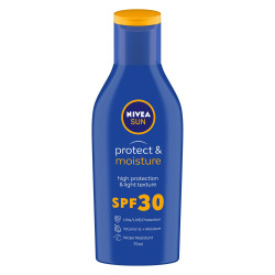 NIVEA SUN Protect and Moisture 75ml SPF 30 Sunscreen| PA++ UVA - UVB Protection System| Water Resistant| For Men & Women