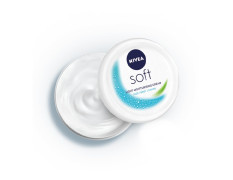 NIVEA Soft Light Moisturizer, 300 ml, for Face, Hand & Body, Non-Greasy Cream with Vitamin E & Jojoba Oil for Instant Hydration