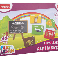 Funskool - Play & Learn-Alphabet,Educational,60 Pieces,Puzzle,for 3 Year Old Kids and Above,Toy