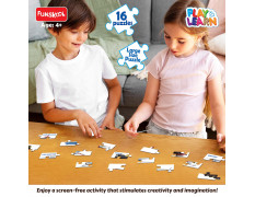 Funskool - Play & Learn-Vehicles,Educational,16 Pieces,Puzzle,for 3 Year Old Kids and Above,Toy