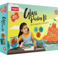 Funskool Handycrafts Glass Painting, Art and Craft Kit, Make Your Own Framed Glass Painting, Art and Craft Kit, DIY Kit, Ages 6 Years and Above, Multicolour Funskool Handycrafts Glass Painting, Art and Craft Kit, Make Your Own Framed Glass Painting, Art and Craft Kit, DIY Kit, Ages 6 Years and Above, Multicolour