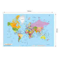 Funskool Play & Learn-World Map, Educational, 105 Pieces, Puzzle, For 6 Year Old Kids And Above Funskool Play & Learn-World Map, Educational, 105 Pieces, Puzzle, For 6 Year Old Kids And Above