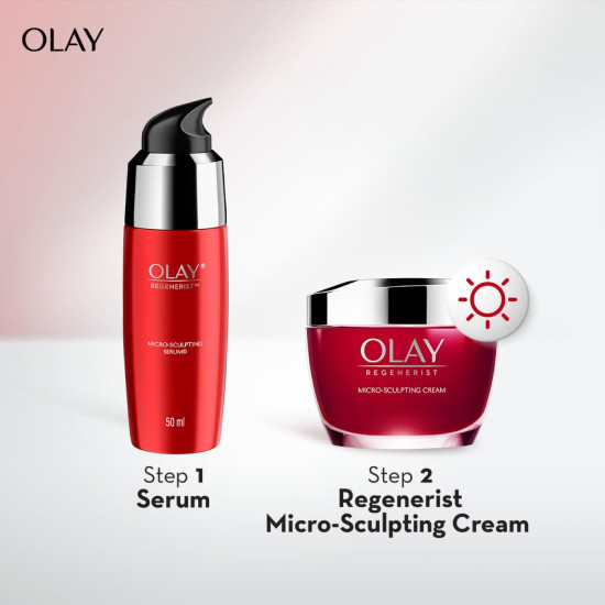 Olay Regenerist Micosculpting Serum | Hydrated, Plump, Bouncy Skin | With Hyaluronic Acid, Niacinamide and Peptides | Normal, Oily, Dry, Combination Skin | 50ml Olay Regenerist Micosculpting Serum | Hydrated, Plump, Bouncy Skin | With Hyaluronic Acid, Niacinamide and Peptides | Normal, Oily, Dry, Combination Skin | 50ml