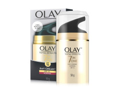 Olay Total Effects Day Cream |with Vitamin B5, Niacinamide, Green Tea, SPF 15 |Fights 7 signs of ageing for glowing, hydrated and younger looking skin with UV protection |Suitable for Normal, Dry, Oily & Combination skin |50 gm