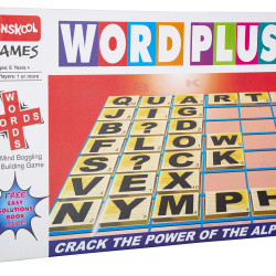Funskool Games, Word Plus, Educational Word Building Game, for Kids & Family, 1 or More Players,Pack of 1, Ages 6 and Above