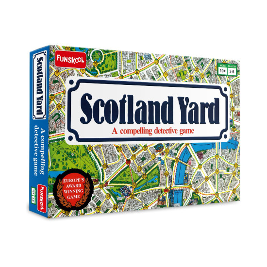 Funskool Games, Scotland Yard, A Compelling Detective And Strategy, Animal Board Game for Kids & Family, 2 - 3 Players, Ages 10 years and above