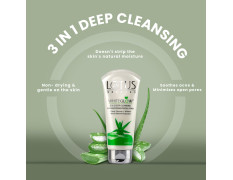 Lotus Herbals Whiteglow 3 In 1 Deep Cleaning Skin Whitening Facial Foam | Chemical Free | With Milk Enzymes & Aloe Vera Gel | For All Skin Types | 100g