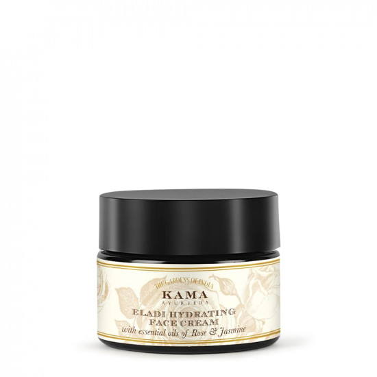 Kama Ayurveda Eladi Hydrating Ayurvedic Face Cream with Pure Essential Oils of Rose and Jasmine, 50g