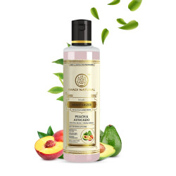 KHADI NATURAL Peach and Avocado Herbal Moisturizer With Shea/Kokum Butter | Moisturizer for Dry Skin | Body Moisturizer for Soft Skin | SLS and Paraben Free, 210 ml | Suitable for All Skin Types