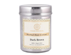 Khadi Natural Dark Brown Hair Colour | Herbal Hair Colour | Natural Hair Powder for Dark Brown Hair | Free From Harsh Chemicals | Suitable for All Hair Types