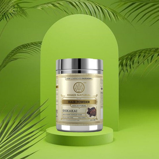 Khadi Herbal Organic Shikakai Powder 150g|Herbal Shikakai Powder for Hair | Organic Shikakai Powder for Controlling Hair Fall & Dandruff | Suitable for All Hair Types