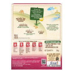 Nestle Cerelac Baby Cereal with Milk , Multigrain & Fruits , From 12 to 24 Months ,Stage 4, Source of Iron & Protein , 300g