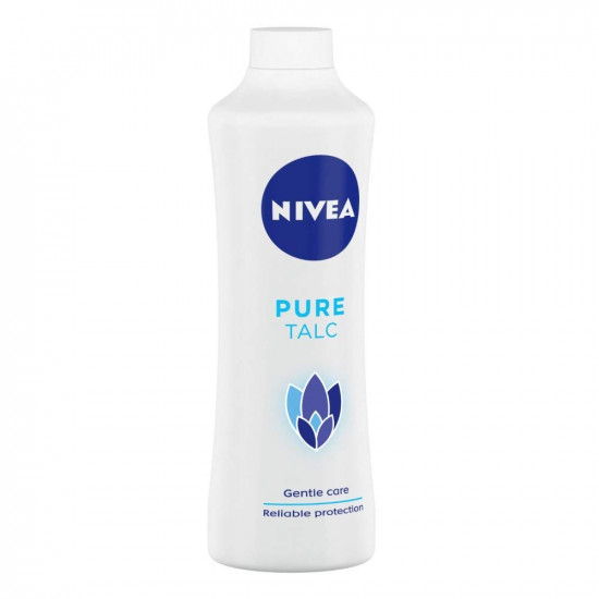 NIVEA Talcum Powder for Men & Women, Pure, For Gentle Fragrance & Reliable Protection Against Body Odour, 400 g
