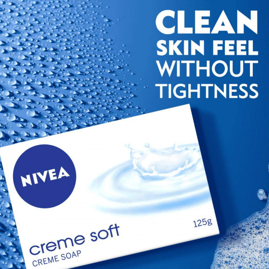 NIVEA Soap, Creme Soft, For Hands And Body, 125g (BUY 2 GET 2)