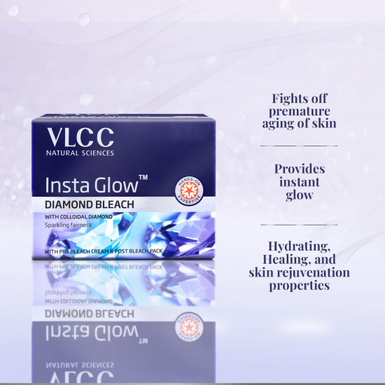 VLCC Insta Glow Diamond Bleach, 30g