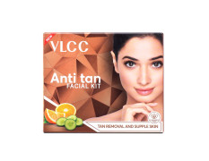 VLCC Anti Tan Facial Kit - 60 g | Power of 25 Vital Ingredients | Fights Sun Tan, Dark Spots, and Sun Spots | Even Nourishes and Protects Skin from UV Rays.