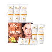 VLCC Anti Tan Facial Kit - 60 g | Power of 25 Vital Ingredients | Fights Sun Tan, Dark Spots, and Sun Spots | Even Nourishes and Protects Skin from UV Rays. VLCC Anti Tan Facial Kit - 60 g | Power of 25 Vital Ingredients | Fights Sun Tan, Dark Spots, and Sun Spots | Even Nourishes and Protects Skin from UV Rays.
