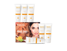 VLCC Anti Tan Facial Kit - 60 g | Power of 25 Vital Ingredients | Fights Sun Tan, Dark Spots, and Sun Spots | Even Nourishes and Protects Skin from UV Rays.