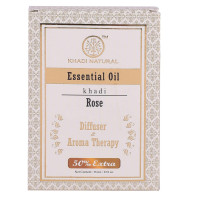 KHADI NATURAL Rose Essential Oil| Hydrates Skin| Aromatherapy| Stress-relieving properties|Natural and Therapeutic| 15 ml KHADI NATURAL Rose Essential Oil| Hydrates Skin| Aromatherapy| Stress-relieving properties|Natural and Therapeutic| 15 ml