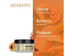 Khadi Natural Saffron and Papaya Herbal Anti Wrinkle Cream, 50g|Prevents premature aging|Skin brightening properties|Enhances natural radiance|Suitable for All Types of Skin