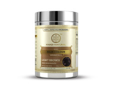 Khadi Natural Herbal Hair Colour Light Brown| Herbal hair colour| Covers grey hair| Suitable for all hair types| 150gm