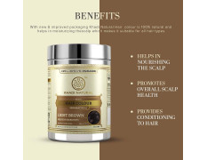 Khadi Natural Herbal Hair Colour Light Brown| Herbal hair colour| Covers grey hair| Suitable for all hair types| 150gm