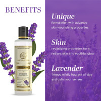 KHADI NATURAL Lavender Herbal Moisturizer With Shea/Kokum Butter, SLS and Paraben Free, 210 ml